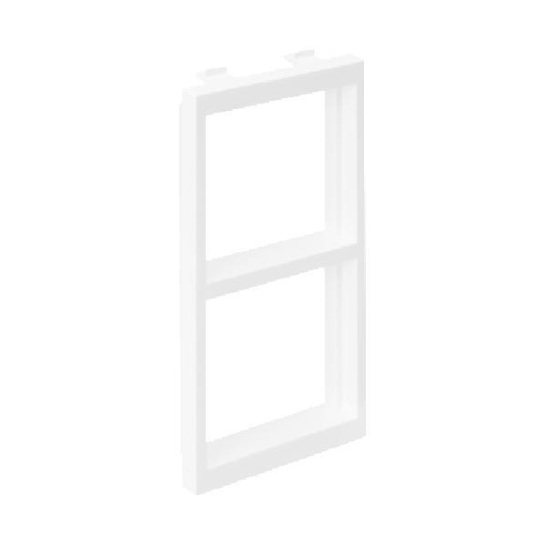 CIMA adapter poziomy 2xK45 108x52mm czysta biel