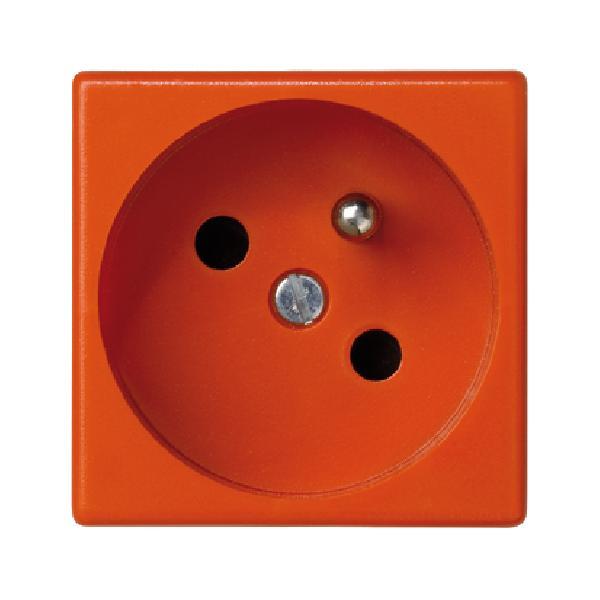 K45 gniazdo pojedyncze K45 z/uz. szybkozłącza 16A 250V 45x45mm pomarańczowy