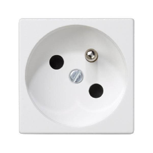 K45 gniazdo pojedyncze K45 z/uz. szybkozłącza 16A 250V 45x45mm czysta biel 8421053123034
