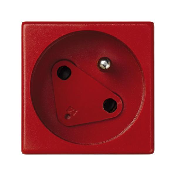K45 gniazdo pojedyncze K45 z/uz. DATA szybkozłącza 16A 250V 45x45mm czerwony