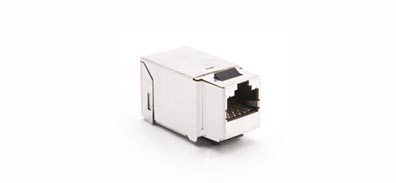 wkład gniazda komputerowego RJ45 kat.6 FTP ekranowany stal nierdzewna