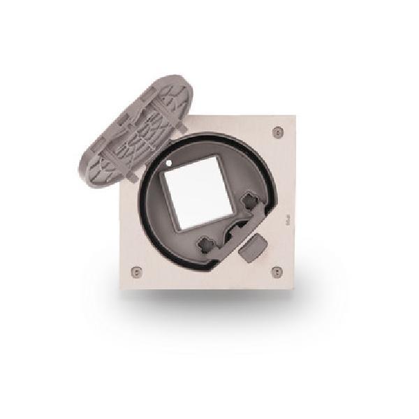 KSE IP66 wkład puszki podłogowej KSE IP66 pusty na 1 moduł K45 IK07 stal nierdzewn