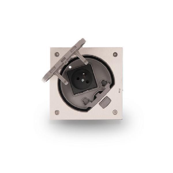 KSE IP66 wkład puszki podłogowej KSE IP66 z gniazdem z/uz. IK07 stal nierdzewna
