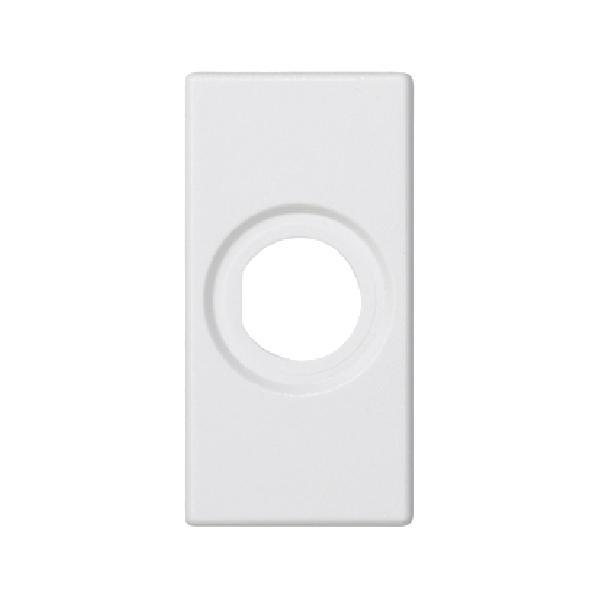K45 płytka K45 pusta z otworem 14mm 45x22,5mm czysta biel