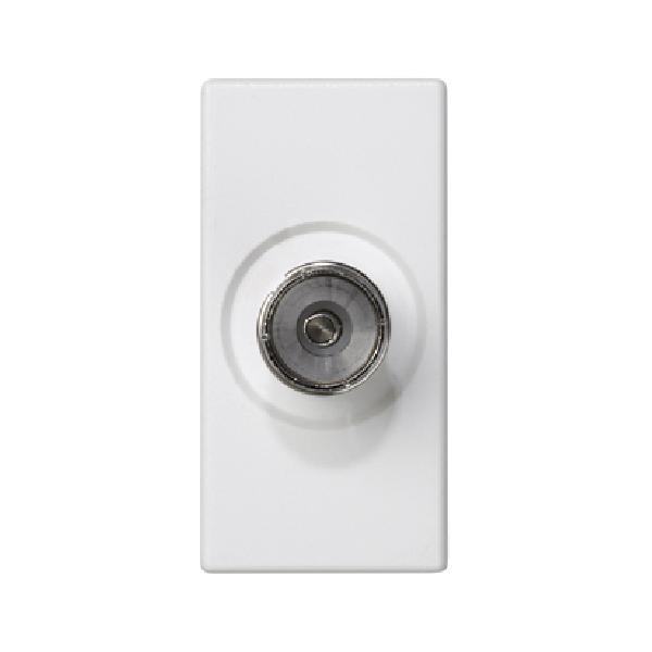 K45 płytka K45 gniazdo TV żeńskie 45x22,5mm czysta biel