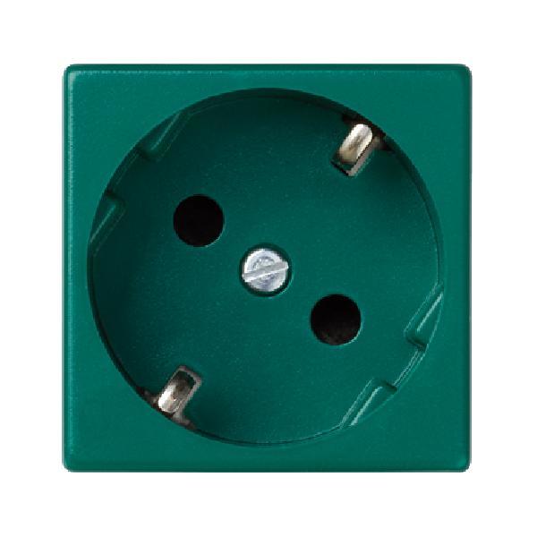 K45 gniazdo pojedyncze K45 Schuko szybkozłącza 16A 250V 45x45mm zielony