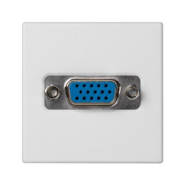 K45 gniazdo K45 złącze VGA (D-SUB 15) 45x45mm czysta biel