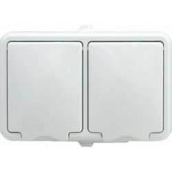 gniazdo HYDRO podwójne pozio.IP44 białe GH-232.4 (kl.białe)