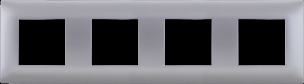 ramka DANTE 4-kr.inox (tworzy.lakier.)