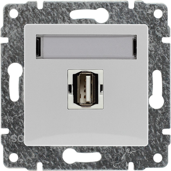 gniazdo VENA multimedia.USB b/r białe typ A