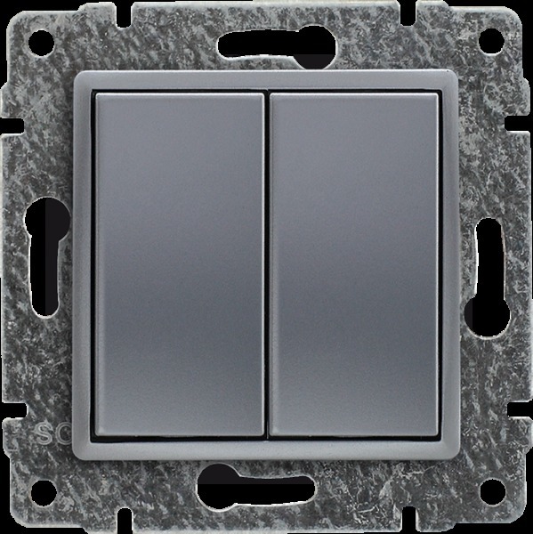 zaślepka VENA moduł.(2szt.22,5mmx45mm) alu do modu.45x45