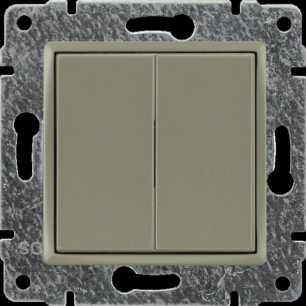 zaślepka VENA moduł.(2szt.22,5mmx45mm) satyna do modu.45x45