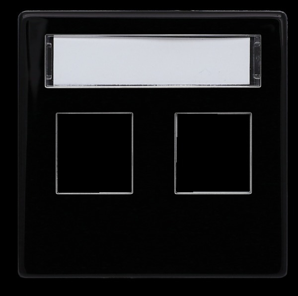plakietka VENA-52 2xgn. metal czarna 5190802
