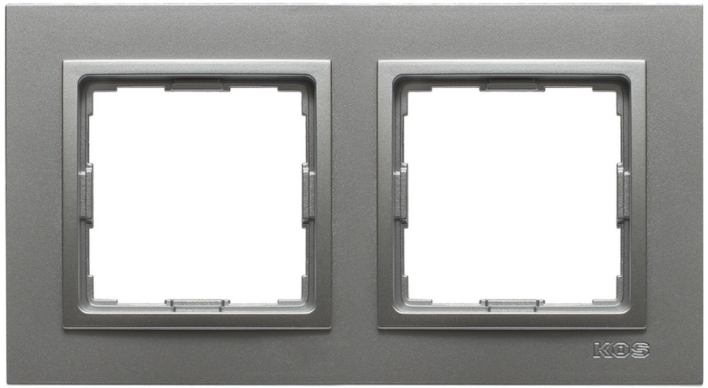 ramka VENA2 2-kr.aluminium