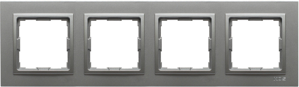 ramka VENA2 4-kr.aluminium