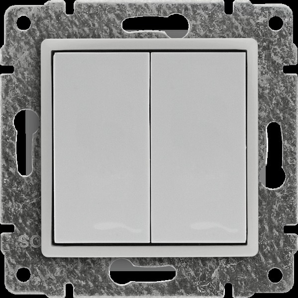 zaślepka VENA biała antybakt. do mod.45x45 (2szt. 22,5mmx45mm)