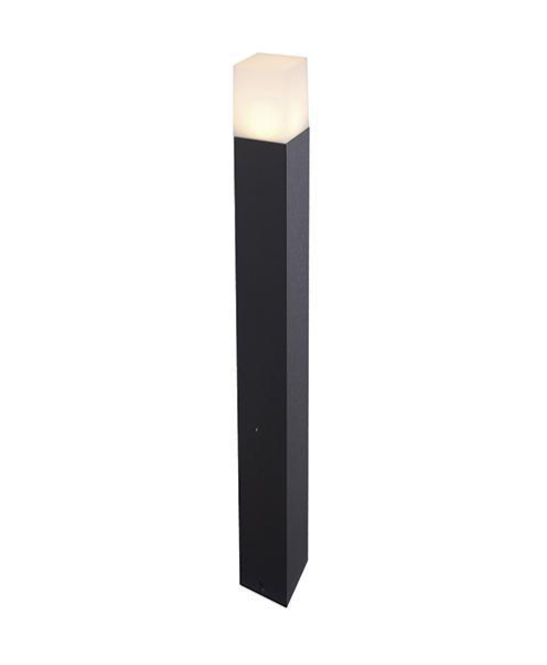 oprawa BOLLARD SQ 1xGU10 IP54 słup.ogrodowa h-80cm czarny