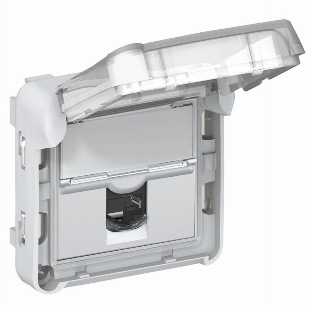 gniazdo PLEXO55 RJ45 FTP kat.6 szary