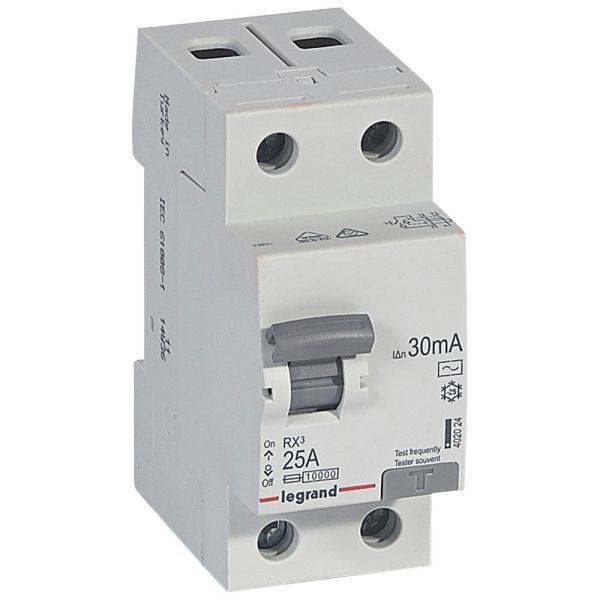 wyłącznik różnicowoprądowy RX3 25A 30mA AC 2P P30225A