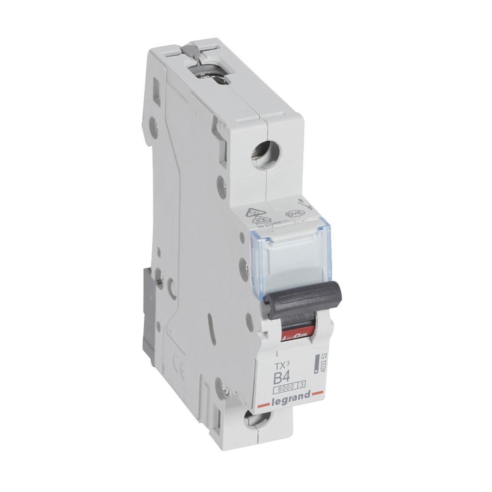 wyłącznik nadprądowy TX3 S-301 B 4A 1P 6000A
