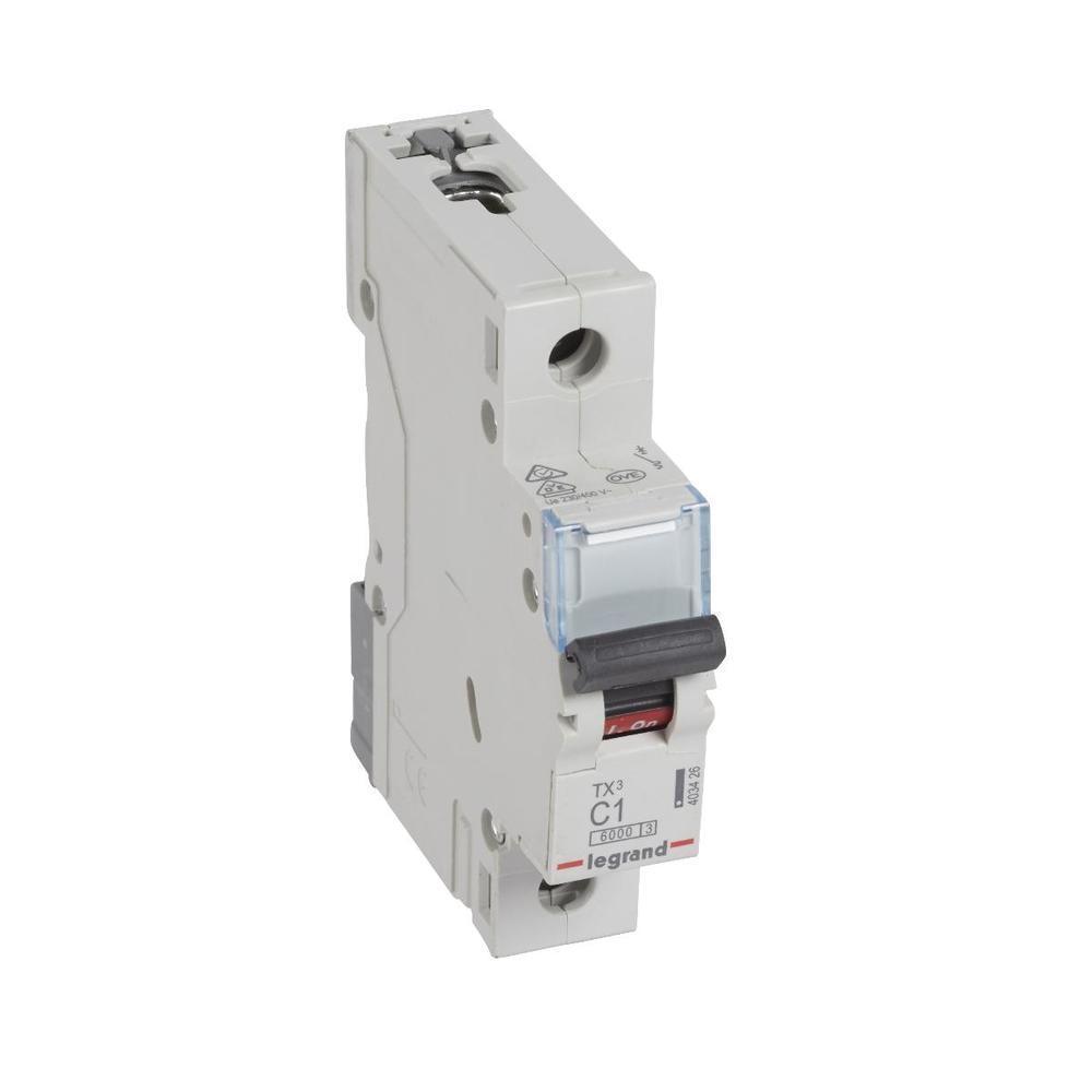 wyłącznik nadprądowy TX3 S-301 C 1A 1P 6000A