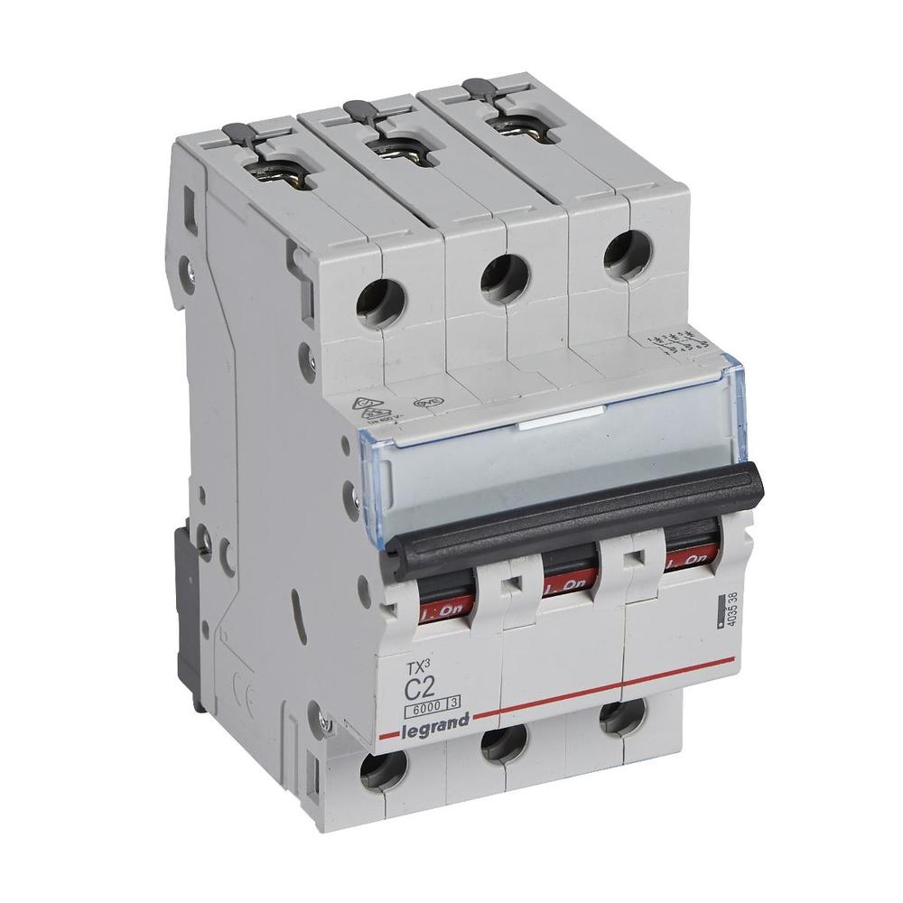 wyłącznik nadprądowy TX3 S-303 C 2A 3P 6000A 403540