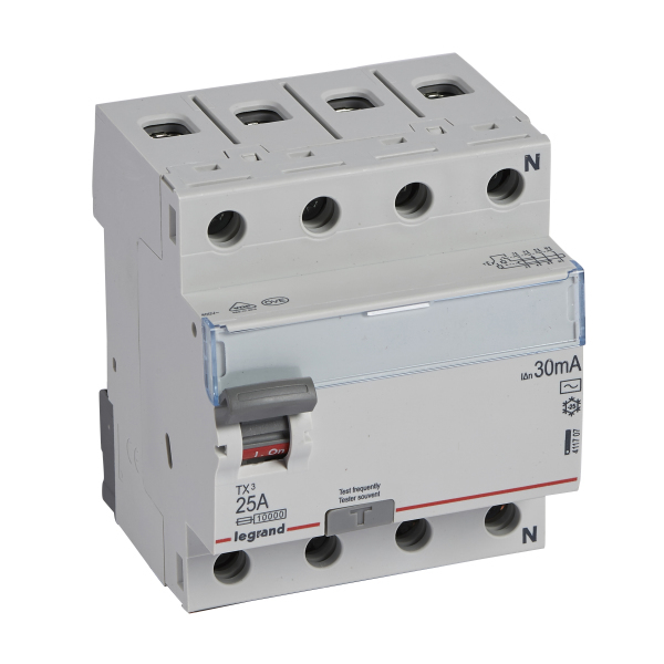 wyłącznik różnicowoprądowy TX3 P304 25A AC 4P