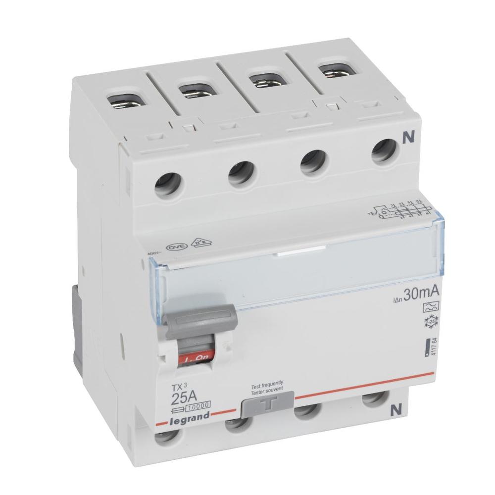 wyłącznik różnicowoprądowy P304 TX3 25A 30mA 4P typ A 411764 typ A