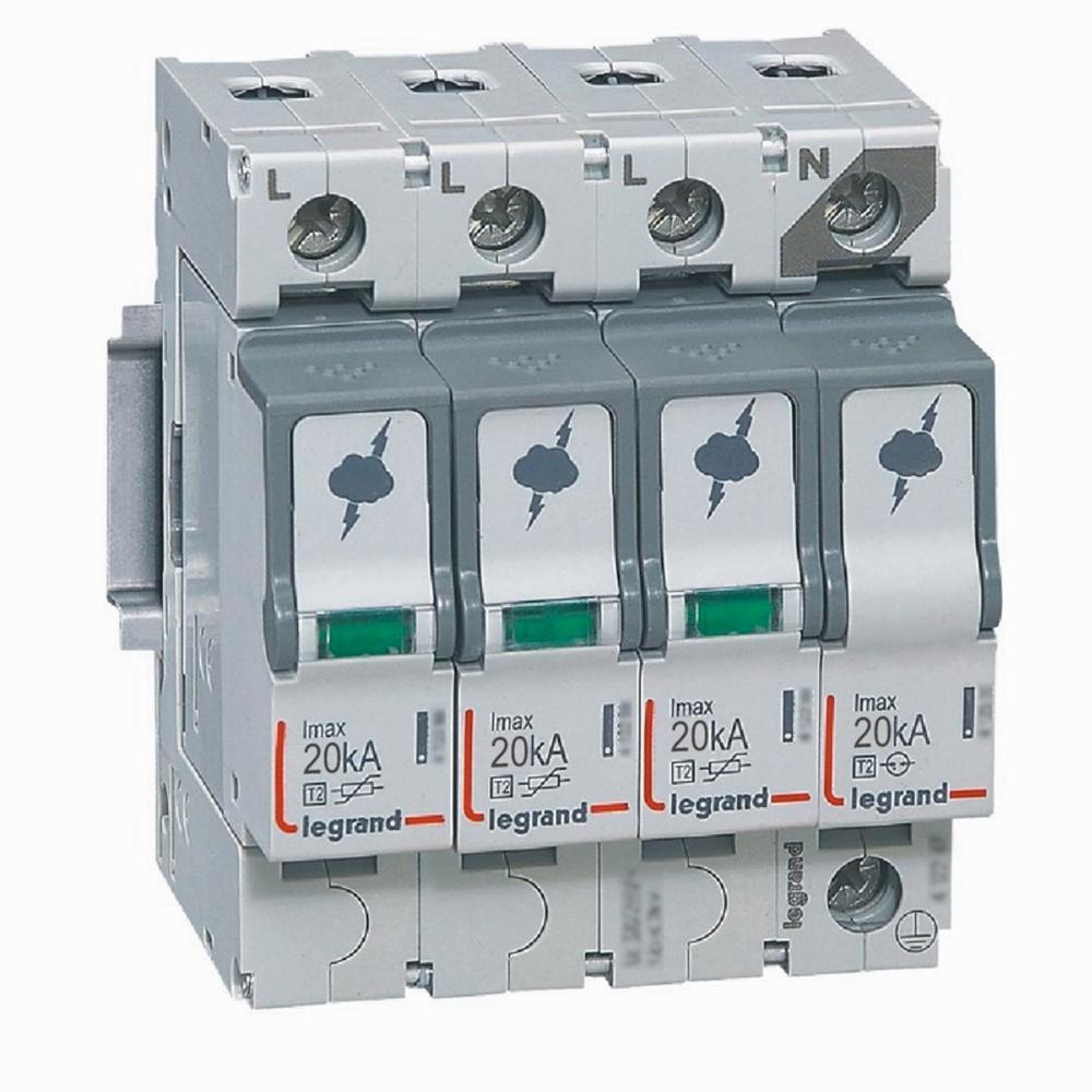 ogranicznik przepięć T2 20kA 3P+N 412227