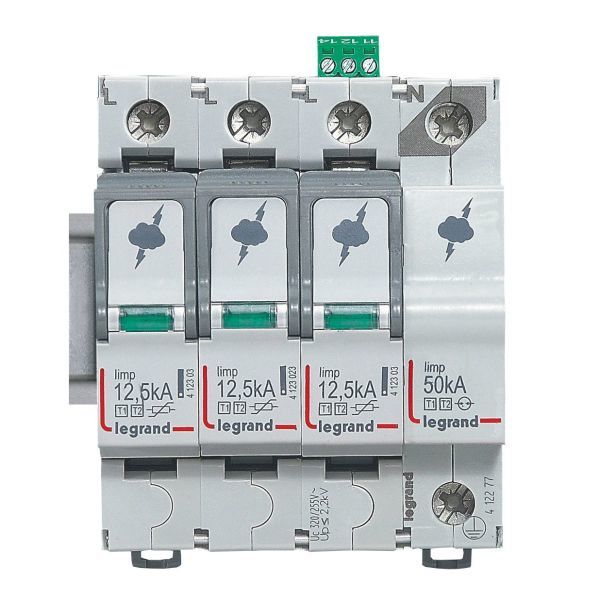 ogranicznik przepięć T1+T2 12,5/60 3P+N