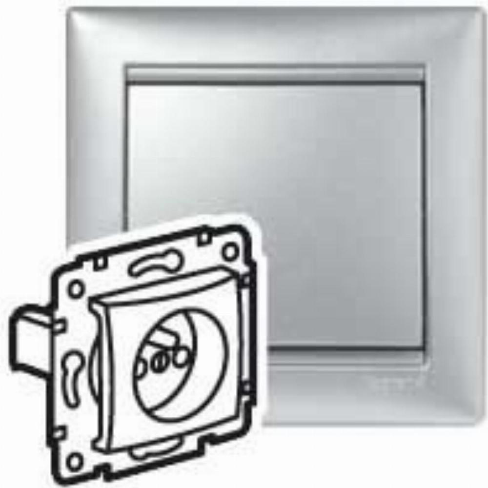 gniazdo VALENA pojedyncze z/u z przesl.aluminium