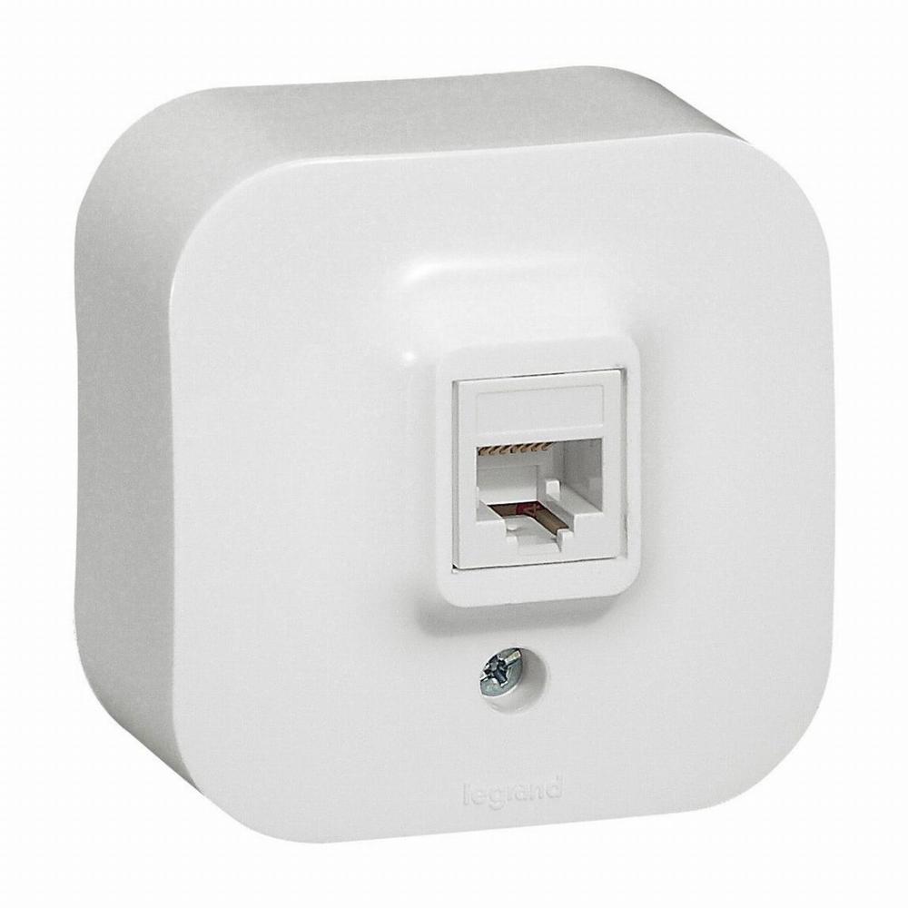 gniazdo FORIX pojedyncze RJ45 kat.5E UTP białe