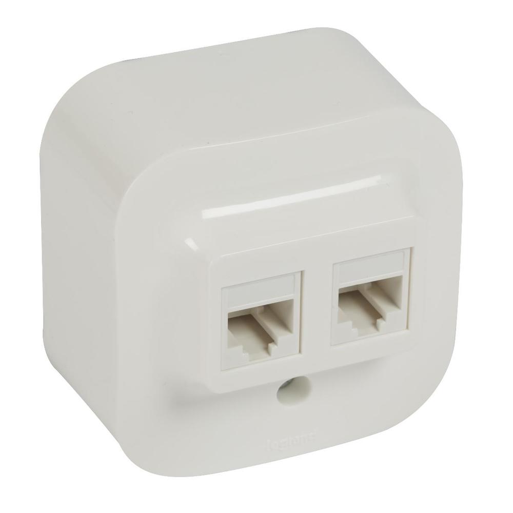 gniazdo FORIX podwójne RJ45 kat.5E UTP