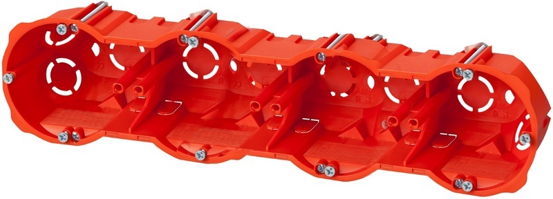 puszka p/t PK-4x60 k/g gleboka pomaranczowa z wkretami karton-gips