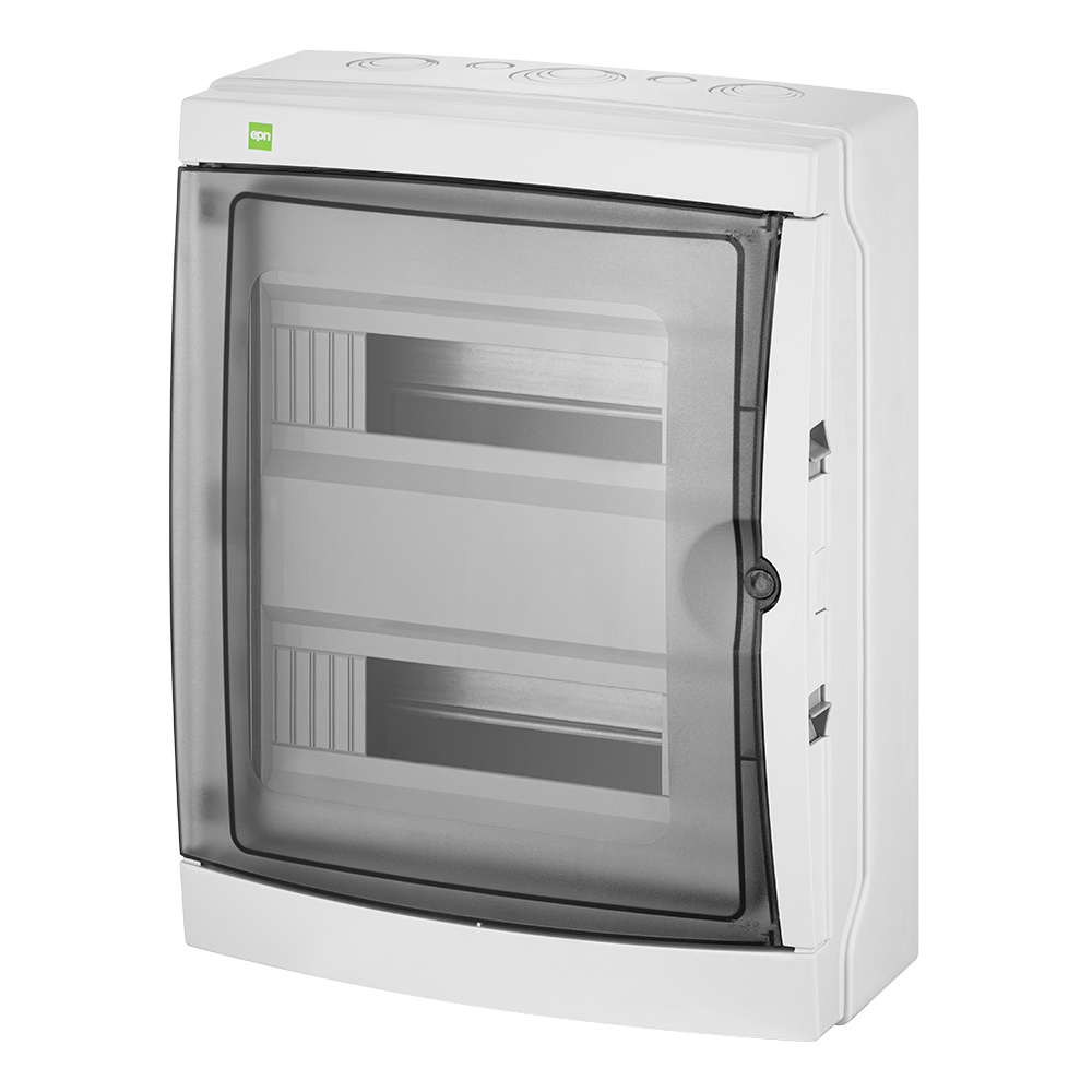 GALANT PLUS rozdzielnica 2x12 PE+N natynkowa IP 65 - kolor dymny