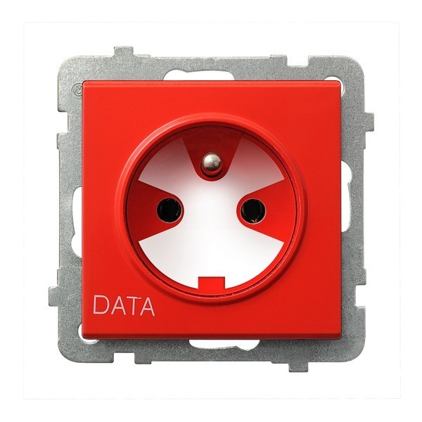 gniazdo SONATA pojedyncze z/u DATA z kluczem GP-1RZK/m/00 1128