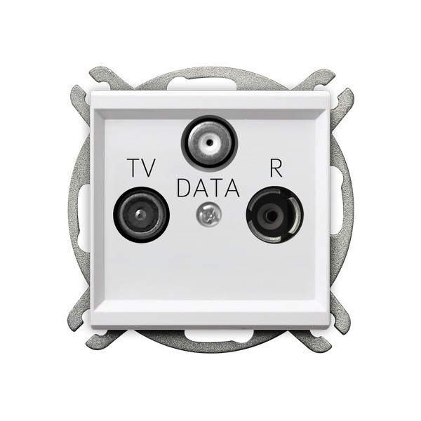 gniazdo SONATA RTV SAT b/r białe GPA-RD/m/00
