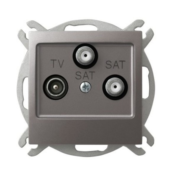 gniazdo IMPRESJA RTV-SAT-SAT tytanowe GPA-Y2S/m/23 (telewizja N)