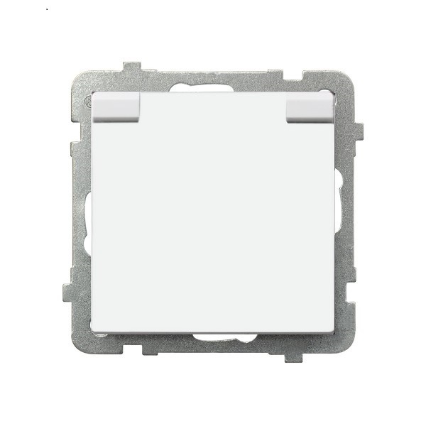 gniazdo SONATA pojedyncze z/u białe kl.białe GPH-1RZ/m/00/w