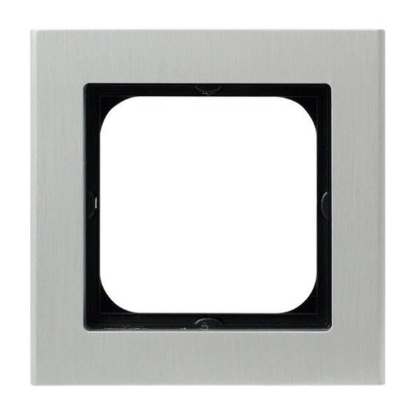 ramka SONATA 1-kr. alum.szczotkowane 6mm R-1RA/35