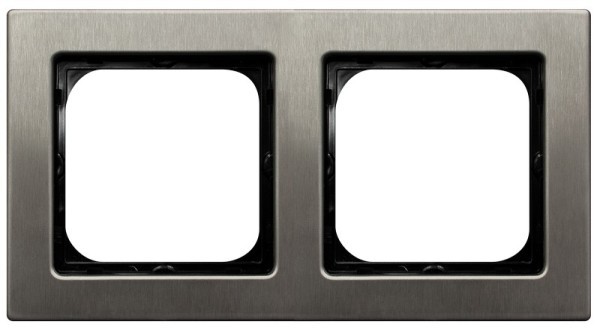 ramka SONATA 2-kr. stal inox R-2RM/37 1113