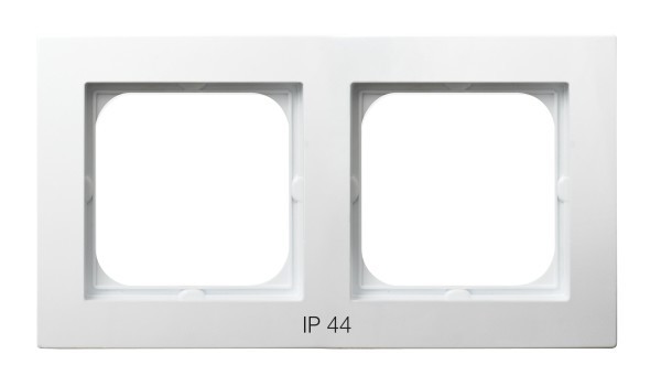 ramka AS 2-kr. biały IP44 RH-2G/00