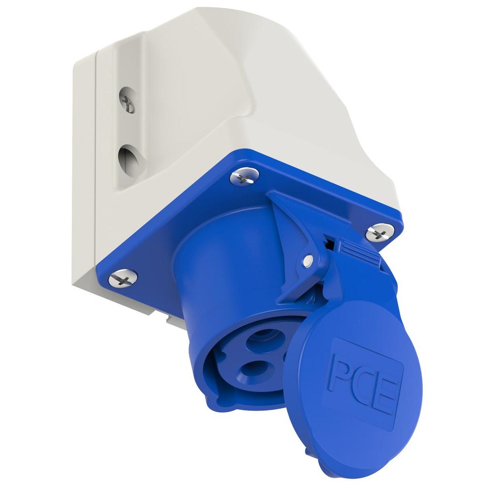 gniazdo stałe 16A 3P IP44 230V niebieskie