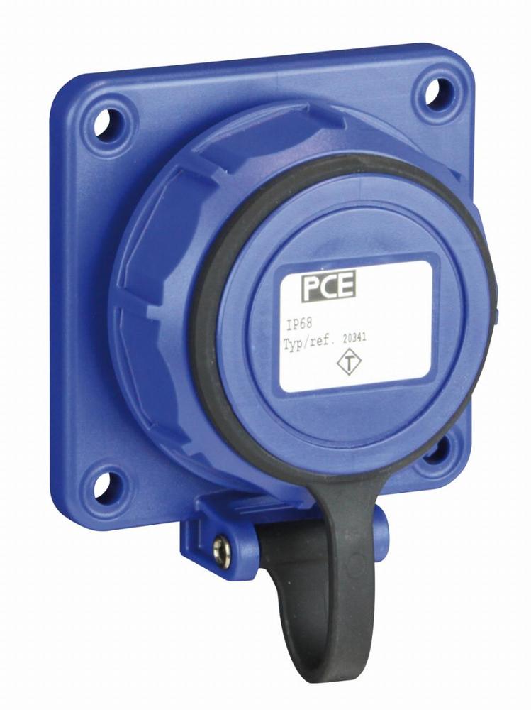 gniazdo 16A 3P 230V IP68 75x75 NAUTILUS 20341-8b