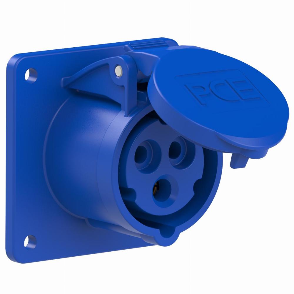 gniazdo tablicowe TWIST 16A/3P 230V 2P+Z 75x75mm IP44 proste
