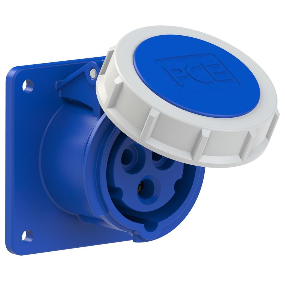 gniazdo tablicowe proste 16A/3P 230V POWER TWIST 75x75mm IP67
