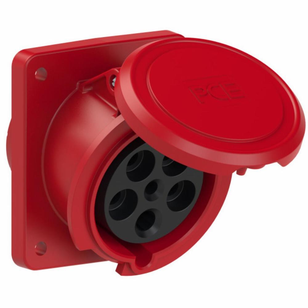 gniazdo siłowe tablicowe skośne TWIST 63A/5P 400V 3P+Z+N 100x112 IP44