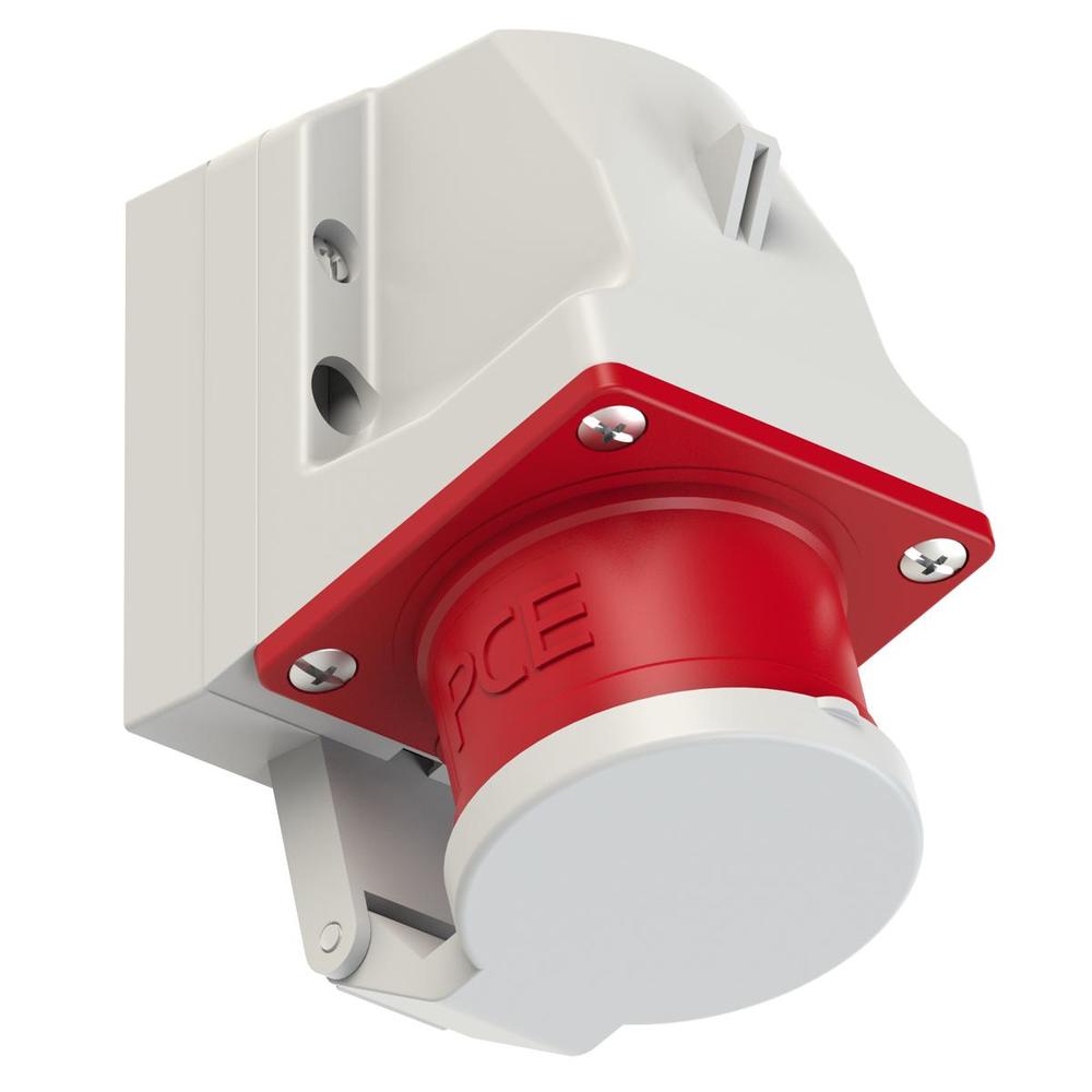 wtyczka siłowa odbiornikowa stała z klapką 16A/5P 400V 3P+Z+N IP44