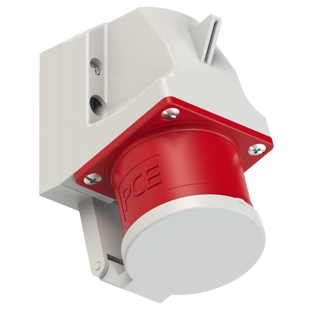 wtyczka siłowa odbiornikowa stała z klapką 32A/5P 400V 3P+Z+N IP44