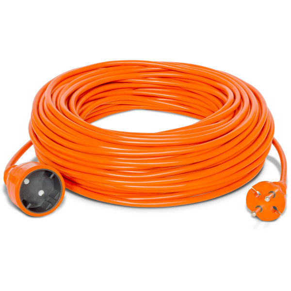 przedłużacz 20m opakowany PLASTROL PO-ST/20M/2X1/OMY pomarancz.